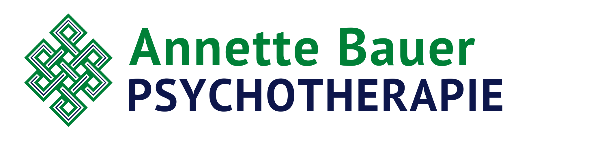 Logo Annette Bauer Psychotherapie in Grün-Blau