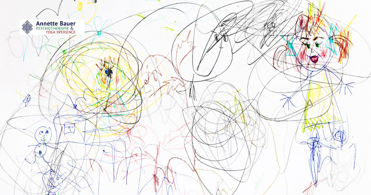 Kinderzeichnung, Chaos, ADHS im Erwachsenenalter Frauen Annette Bauer HP Psychotherapie