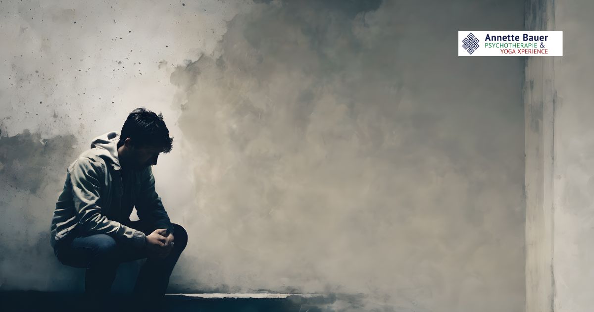 Mann, Wand, Depression Blog Annette Bauer HP Psychotherapie