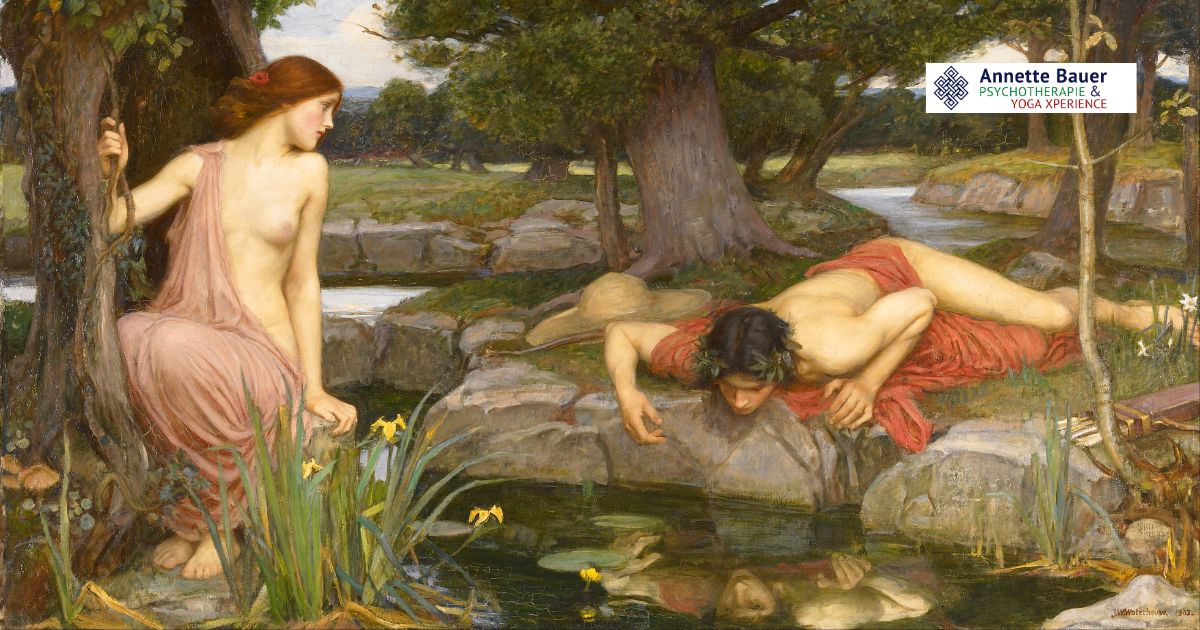 Echo und Narziss (John William Waterhouse, 1903, Walker Art Gallery, Liverpool) Annette Bauer HP Psychotherapie